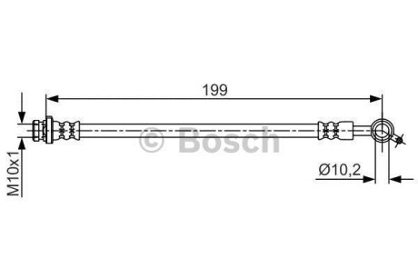 Гальмівний шланг BOSCH 1987481698 (фото 1)