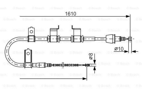 Гальмівний трос BOSCH 1987482070