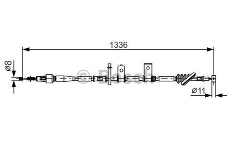 Гальмівний трос BOSCH 1987482091