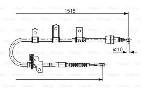 Гальмівний трос BOSCH 1987482098