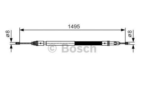 Гальмівний трос BOSCH 1987482118