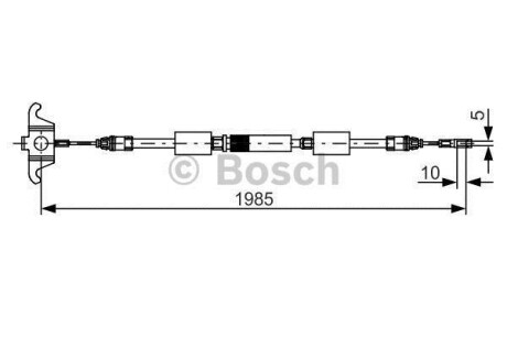 Гальмівний трос BOSCH 1987482128