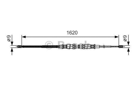 Трос остановочных тормозов BOSCH 1987482129