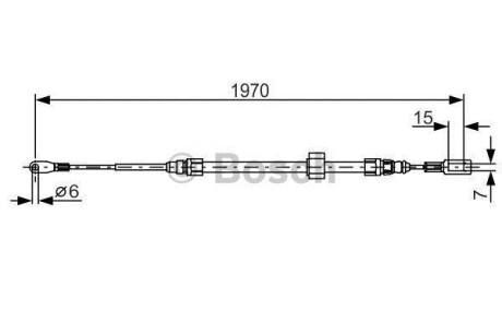 Гальмівний трос BOSCH 1987482131