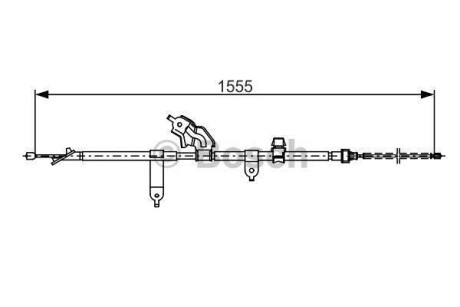 Гальмівний трос BOSCH 1987482221