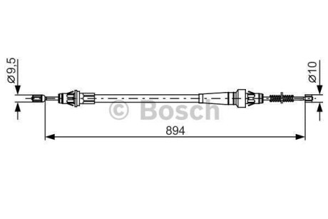 Гальмівний трос BOSCH 1987482365