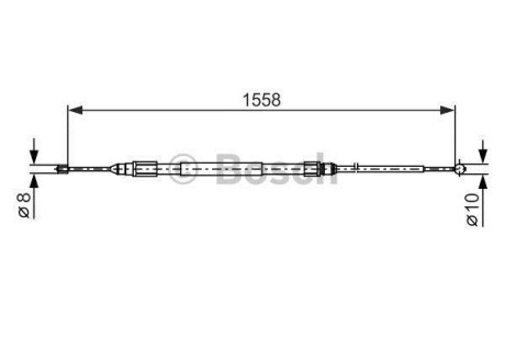 Трос ручного тормоза BOSCH 1987482368