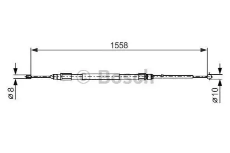 Трос ручного тормоза BOSCH 1987482368