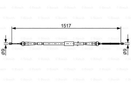 Гальмівний трос BOSCH 1987482639