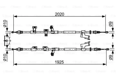 Гальмівний трос BOSCH 1987482709