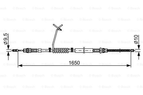 Гальмівний трос BOSCH 1987482712