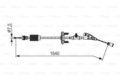 Трос ручного гальма BOSCH 1 987 482 798