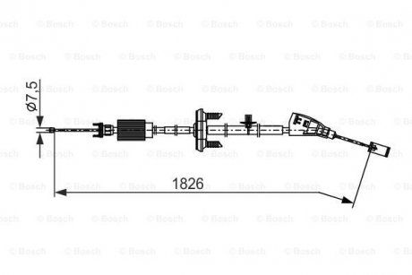 Гальмівний трос BOSCH 1987482799