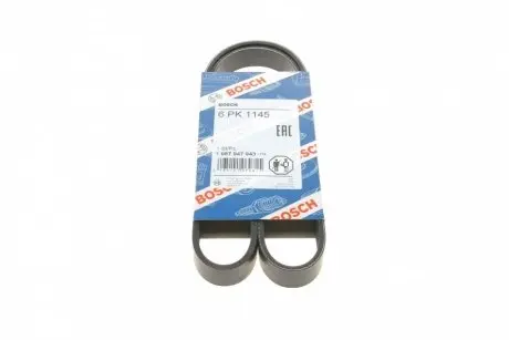 Ремінь генератора Renault Master 2.5dCi (-AC) (6PK1145) BOSCH 1 987 947 943