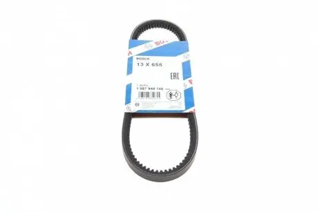 Ремень генератора Hyundai Elantra/Lantra II 1.6-2.0 16V 96-02 (13x655) BOSCH 1 987 948 146