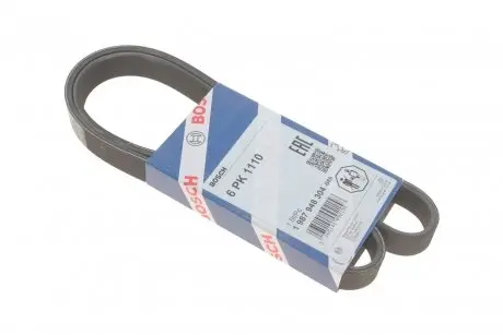 Ремінь генератора Fiat Scudo/Citroen Berlingo 1.9D/TD 96- (PS,-AC) (6PK1110) BOSCH 1 987 948 304
