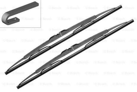 550C ECO Щітки склоочисника (2х550) AUDI 100/A6 PEUGEOT 405/605/Partner BOSCH 3397005032