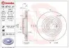Гальмівний диск BREMBO 09.B743.41 (фото 1)