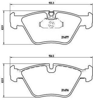 Гальмівні колодки дискові BREMBO P06 022