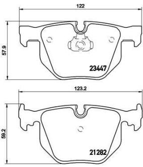 Гальмівні колодки дискові BREMBO P06 029