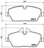 Колодка тормозов. диск. MINI COOPER 06-,ONE 09-,CLUBMAN 2010-передн. (выр-во) BREMBO P06 034 (фото 1)