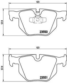 Тормозные колодки дисковые BREMBO P06 039