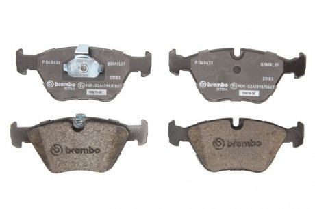 Тормозные колодки дисковые BREMBO P06 043X