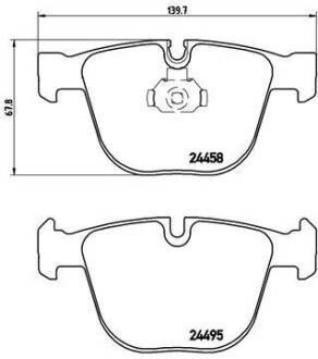 Тормозные колодки дисковые BREMBO P06 050