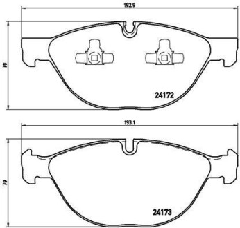 Тормозные колодки дисковые BREMBO P06 058