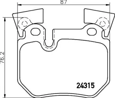 Тормозные колодки дисковые BREMBO P06 059
