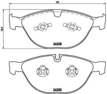 Гальмівні колодки дискові BREMBO P06 066
