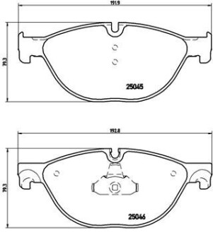 Тормозные колодки дисковые BREMBO P06 076