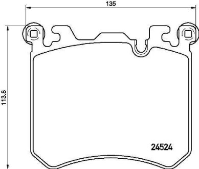 Тормозные колодки дисковые BREMBO P06 077