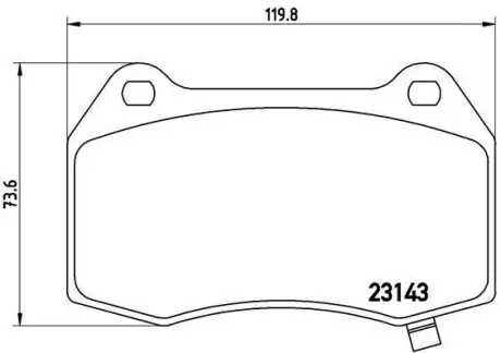 Гальмівні колодки дискові BREMBO P09 003