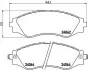 Тормозные колодки дисковые BREMBO P10 006 (фото 1)