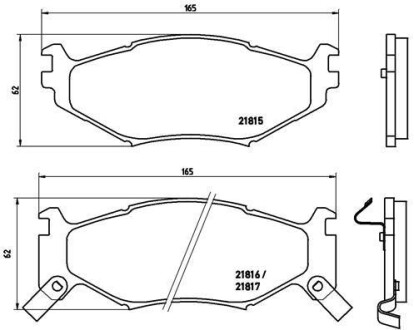 Тормозные колодки дисковые BREMBO P11 007