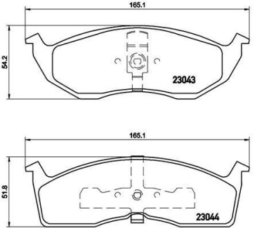 Тормозные колодки дисковые BREMBO P11 008