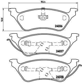 Тормозные колодки дисковые BREMBO P11 014