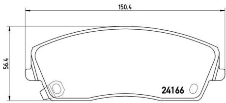 Тормозные колодки дисковые BREMBO P11 019