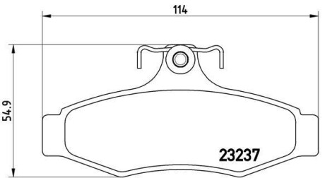 Гальмівні колодки дискові BREMBO P15 005 (фото 1)