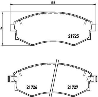 Тормозные колодки дисковые BREMBO P15 011