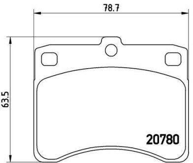 Тормозные колодки. BREMBO P16 003