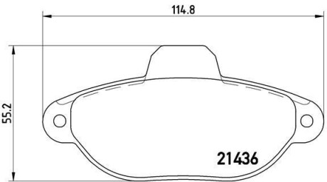 Тормозные колодки дисковые BREMBO P23 060