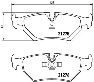 Тормозные колодки дисковые BREMBO P23 062