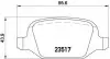Тормозные колодки дисковые BREMBO P23 065 (фото 1)