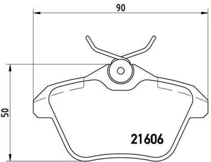 Тормозные колодки дисковые BREMBO P23 067