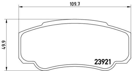 Гальмівні колодки дискові BREMBO P23 093