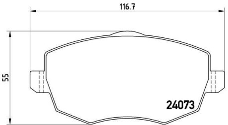 Гальмівні колодки дискові BREMBO P23 095