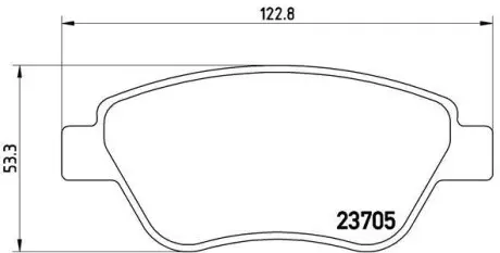 Гальмівні колодки дискові BREMBO P23 099