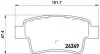 Тормозные колодки дисковые BREMBO P23 104 (фото 1)